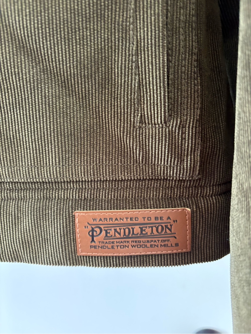 Pendleton Wind River Corduroy Trucker Jacket Women's S Olive Green Sherpa - Picture 8 of 16